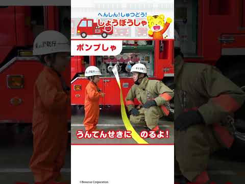 消防士さんへんしん！ かっこいいな しょうぼうしゃ#しまじろう#のりもの