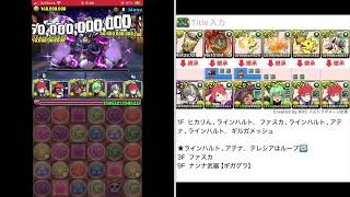 妖コロシアム 指定リーダー条件　達成用編成　ラインハルト　パズドラ  2026.4