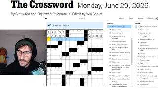 How Would I Know That...? NYT New York Times Crossword - Monday, June 29