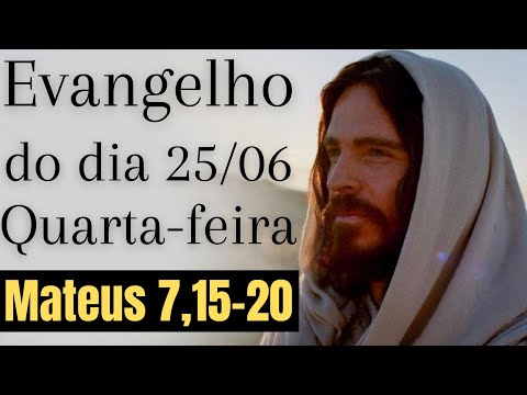 Evangelho do dia com reflexão, Quarta-feira 25/06, Mt 7,15-20