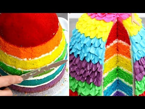 AMAZING Dress CAKES | Buttercream Decorating Ideas for Cakes with PIPING TIPS
