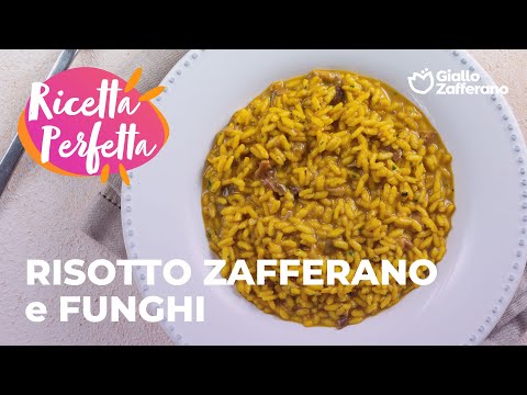 RISOTTO ZAFFERANO e FUNGHI - ABBINAMENTO PERFETTO🍂✨ #adv