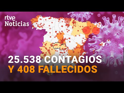 Sanidad notifica 25.438 NUEVOS CASOS y 408 MUERTOS mientras la incidencia sigue subiendo | RTVE