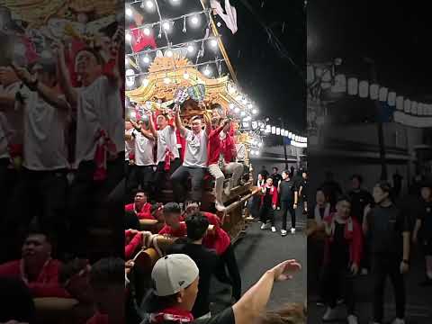 【HD高画質】でんでん 新堂 だんじり 顔合わせ 2 ショート 2 南河内だんじり祭 美具久留御魂神社 令和7年 2025年10月16日