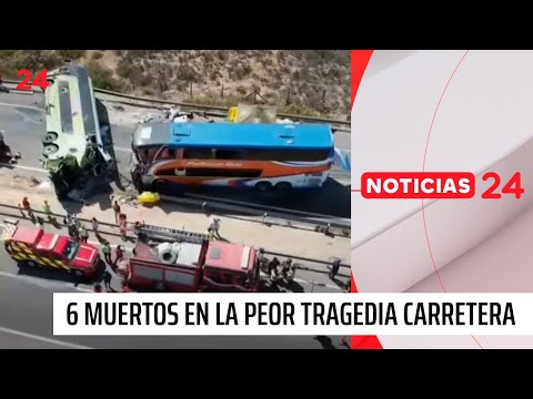 6 muertos en la peor tragedia carretera de Coquimbo | 24 Horas TVN Chile