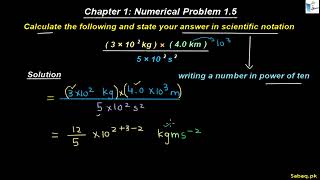 Class 9th | Punjab Board (2025-26) | Chapter 1 | Numerical Problem: 1.5