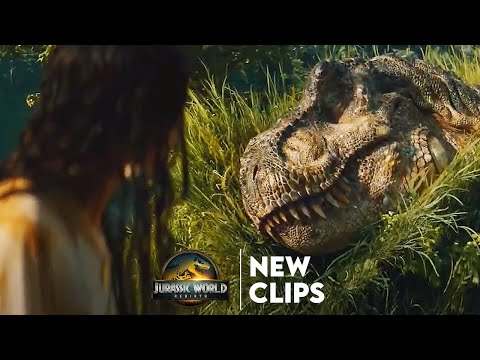 NEW CLIPS (More Spinosaurus Clips!) | Jurassic World Rebirth