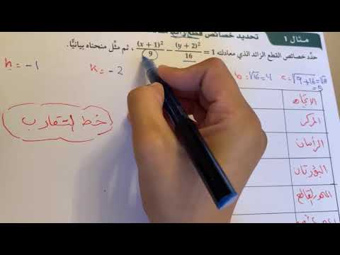 القطوع الزائدة ثالث ثانوي