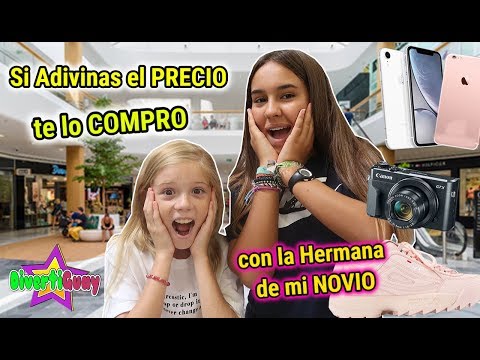 SI ADIVINAS EL PRECIO TE LO COMPRO TODO CHALLENGE CON LA HERMANA DE MI NOVIO 😱 COMPRO IPHONE?