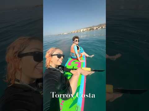 A little morning Paddle Boarding in Torrox Costa ☀️✌️#spain #malaga #torrox #travel  #paddleboarding