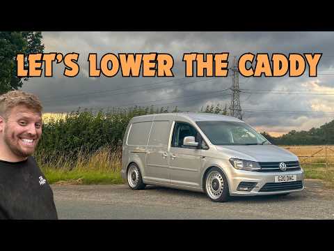 VW Caddy Maxi Lowering the Van on Coilovers - Mini Camper Build - Episode 2