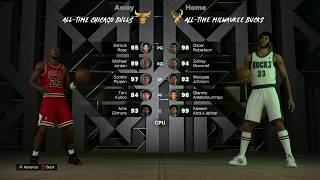 NBA 2K26 - Chicago Bulls @ Milwaukee Bucks - All-Time Teams Round 2 Game 3