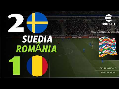🔴 ÎN DIRECT : Suedia vs România | Liga Națiunilor UEFA | Meci în direct - Simulare eFootball Live