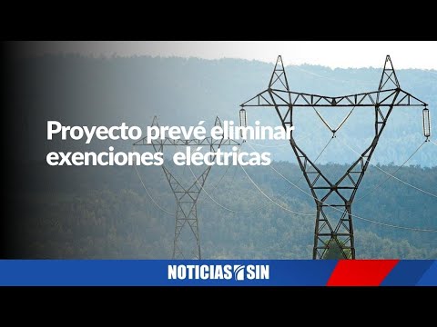 Proyecto prevé eliminar exenciones  eléctricas