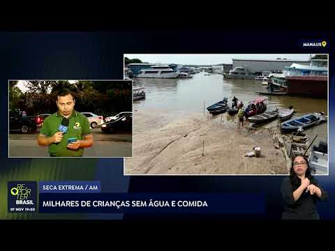 Seca extrema na Amazônia afeta milhares de crianças Seca extrema na Amazônia afeta milhares de crianças