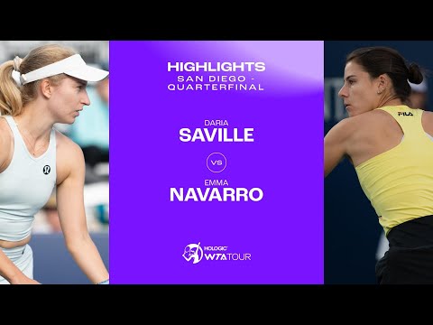 Daria Saville vs. Emma Navarro | 2024 San Diego Quarterfinal | WTA Match Highlights