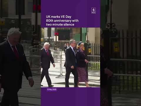 UK marks VE Day 80th anniversary with two minute silence