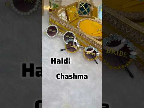Haldi ceremony chashma #shorts #haldidecor #haldiceremony #handmade @thecraftyGul  #wedding