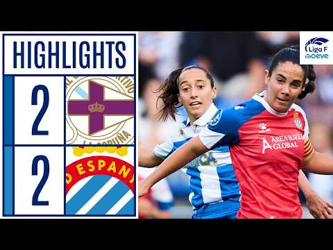 DEPORTIVO ABANCA 2 - 2 RCD ESPANYOL | RESUMEN LIGA F MOEVE