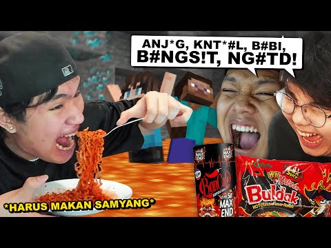 Setiap 2 YouTuber Ini TOXIC, Aku Harus Makan Samyang TERPEDAS .. ( menyesal )