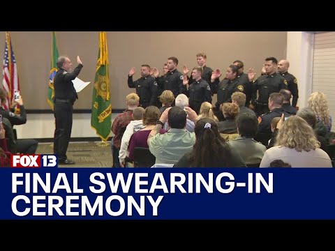 Pierce County Sheriff Ed Troyer holds final swearing-in ceremony | FOX 13 Seattle