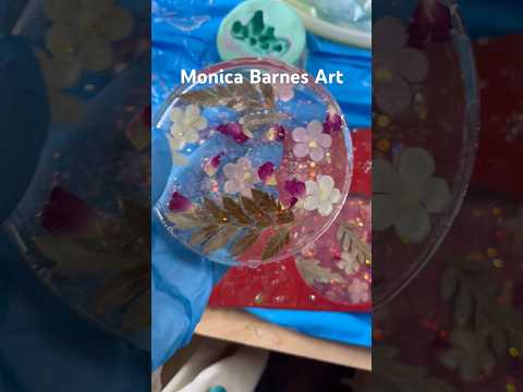 Monica Barnes Art Resin artist here are some fun coasters  #Resin #ResinArt #ResinCrafts #artist