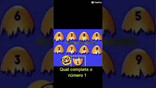 Qual número completa o 1?
