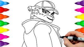 Draw Kitty Kat from The Bad Guys 2