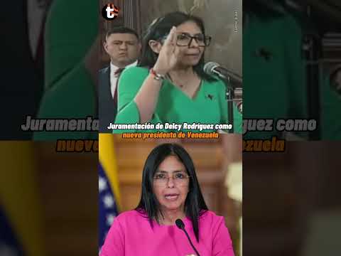Delcy Rodríguez juró como presidenta encargada de Venezuela #trome #noticias