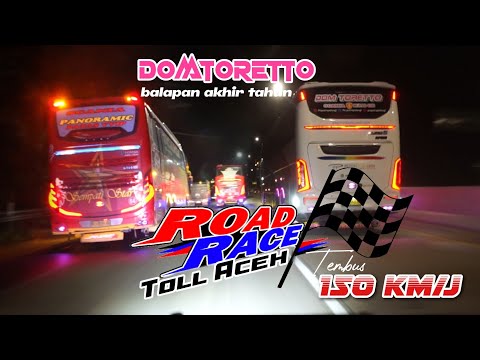 BALAPAN BUS AKHIR TAHUN Di Toll Aceh 150 km/j🔥SCANIA Permainkan MB-1626 Limit 😭😭