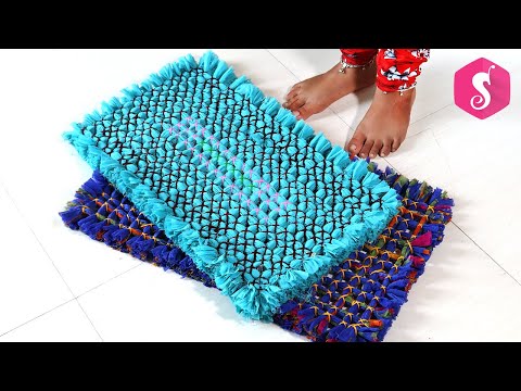 Doormat Ideas that you can make with Old Saree & Cloth | Old Saree Ideas | Floormat Making