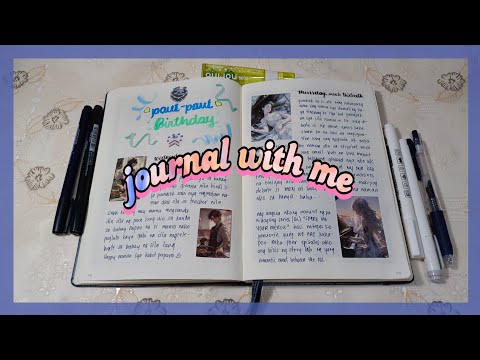 catching up on my journal pages ✨ cute relaxing bgm 🎶