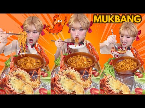 Tóc Vàng mukbang lẩu cầm tay với tôm hùm nè bạn!