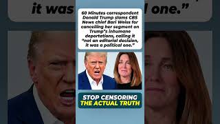 60 Minutes Reporter’s Show Canceled After Criticizing Trump