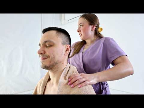 "This will help you to sleep well tonight" | ASMR Sports massage by Veronika