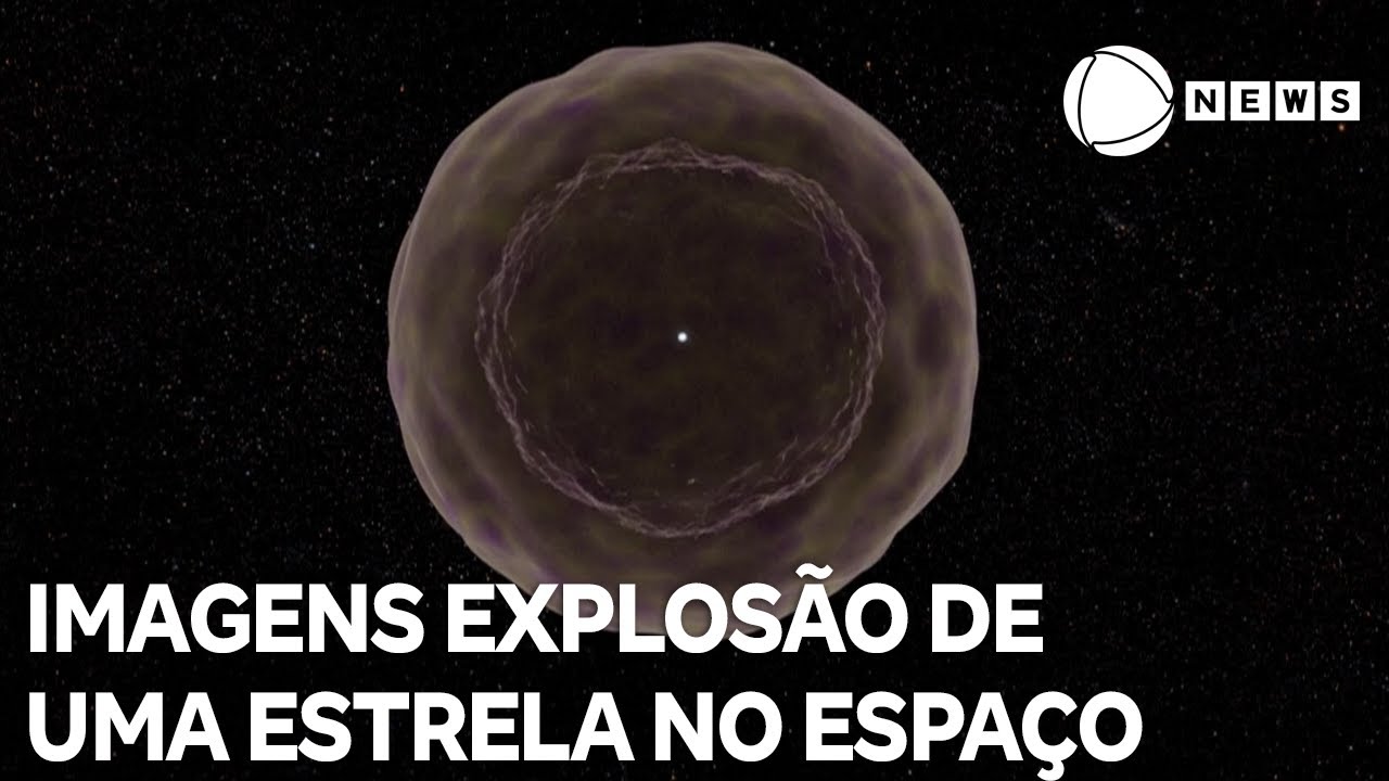 Imagens revelam como é a explosão de uma estrela no espaço