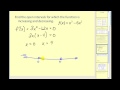 Understanding Increasing and Decreasing Functions