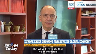 YouTube video thumbnail: Enrico Letta: "We Don’t Want to Be a Colony of the US or China"