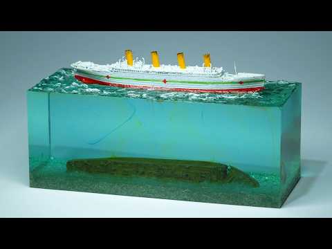 Create Your Own Stunning Britannic Shipwreck Diorama Underwater - Diy Tutorial!