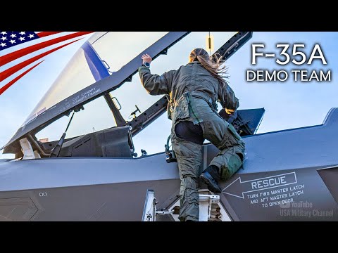She Flies the Lightning – F-35A Demo Pilot in Action 2025