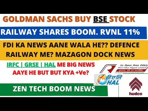 PSU RAILWAY STOCKS NEWS💥RVNL SHARE NEWS💥MAZAGON DOCK SHARE NEWS💥ZEN TECH SHARE NEWS BSE SHARE NEWS