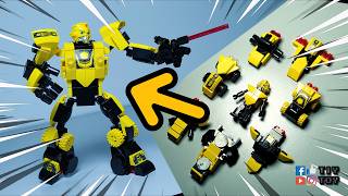 ⛔ [Tutorial] How to Build MOC Bumblebee【FAKE】LEGO Transformers Mecha Building Block