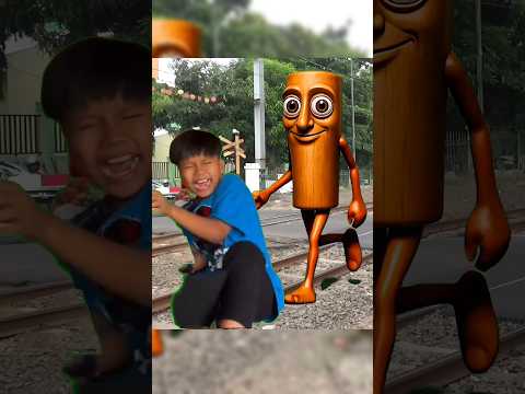 farel prayoga kaget ada tung tung tung sahur di rel kereta api
