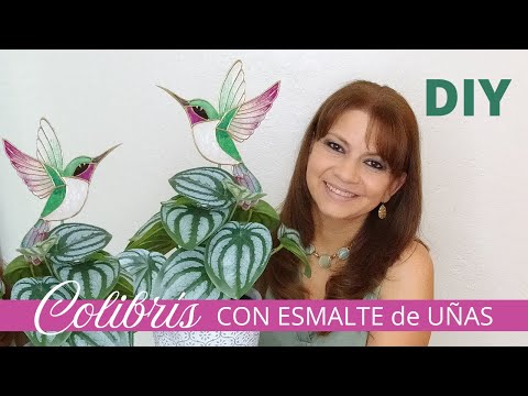 😃 Cómo pintar un Colibrí con esmalte para uñas