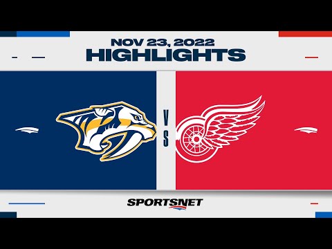 NHL Highlights | Predators vs. Red Wings - November 23, 2022