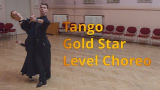 Tango Gold Star Level Choreography | Promenade Swivel, Outside Swivel with Jete Line