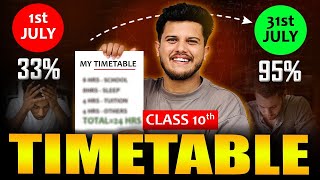 Class 10 Board : Timetable for Topper  (Ab No Time Pass⚠️ )