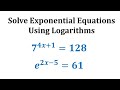 Solving Exponential and Logarithmic Equations