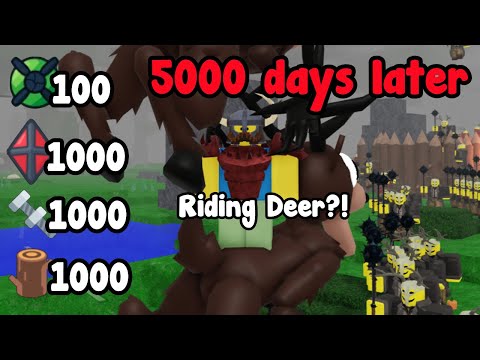 Surviving 5000 Days Solo And This Happened In 99 Nights in the Forest Roblox!