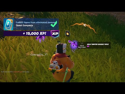 How to EASILY Collect items from eliminated demons Fortnite